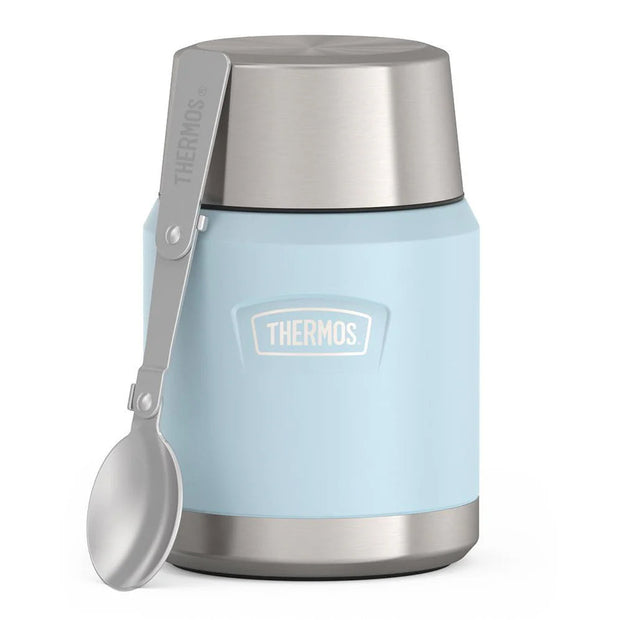 variant:41903143190605 16 oz Stainless Steel Food Jar w/ Spoon Glacier
