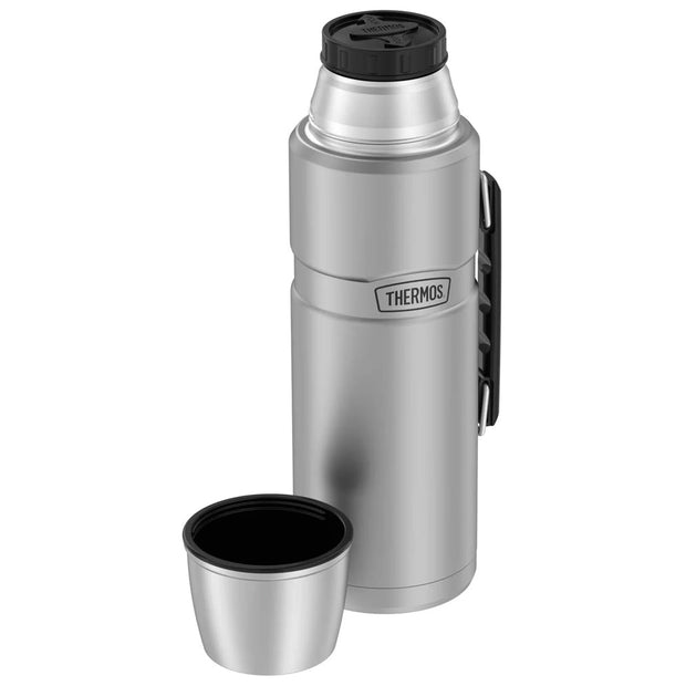 variant:41903167471693 2 L Stainless Steel Beverage Bottle Matte Stainless Steel 