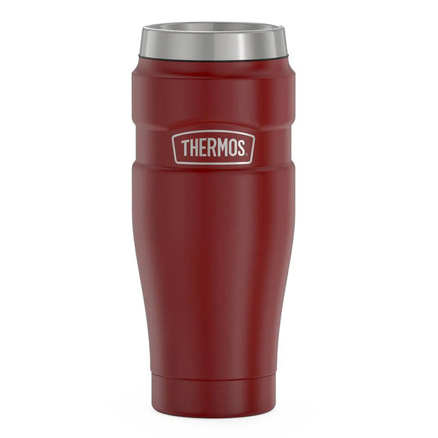 variant:41903165964365 16 oz Stainless Steel  Travel Tumbler Matte Matte Red
