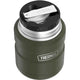 variant:41903167766605 16 oz. Stainless Steel Food Jar w Folding Spoon Matte Army Green