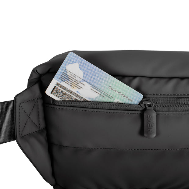 variant:41992499363917 The Puffer Waist Bag Black
