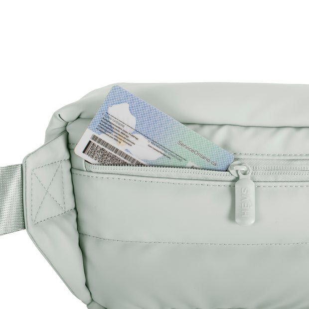variant:41992499462221 The Puffer Waist Bag Green