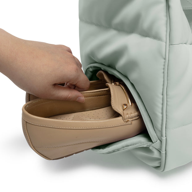 variant:41992499789901 The Puffer Softside Carry-On Duffel Bag Sage Green