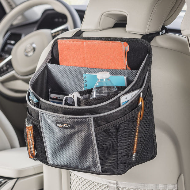 High Road DriverStash™ Car Front Seat Organizer - Black