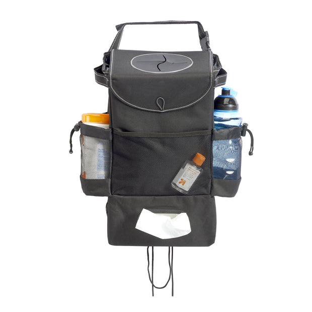 StashAway Car Seat Back Organizer & Trash Station - Black