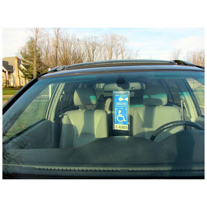 AAA.com | JL Safety - MirorTag™ Silver Handicapped Parking Placard Holder & Protector