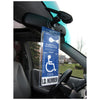 MirorTag™ Silver Handicapped Parking Placard Holder
