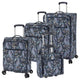 variant:42159014215757 London Fog 
Mayfair Softside Medium Checked Luggage Navy And White Paisley
