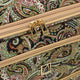 variant:42159014248525 London Fog 
Mayfair Softside Medium Checked Luggage Black And Sand Paisley