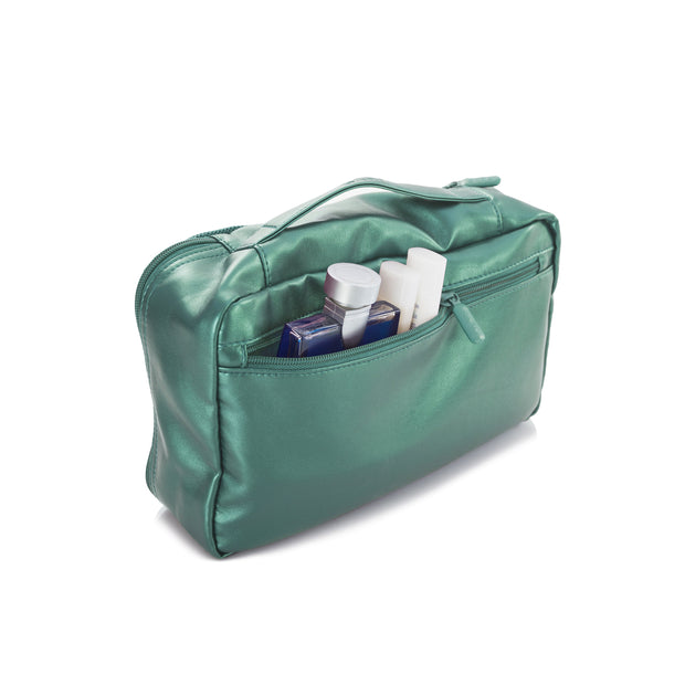 variant:41992558641229 Metallic Packing Cube 5-Piece Set Midnight Green