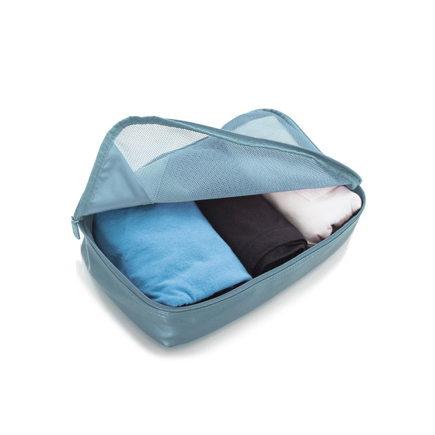 variant:41992558575693 Metallic Packing Cube 5-Piece Set Icy Blue
