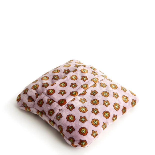 variant:41415738032205 Vera Bradley Plush Travel Blanket Mini Flower Dot Lavender Frost