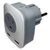 Dual USB Euro Adapter lifestyle image