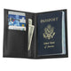 variant:41415601389645 Smooth Trip RFID Blocking Passport Wallet - Black