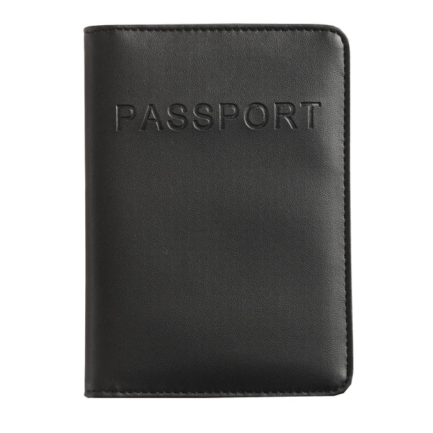 variant:41415601389645 Smooth Trip RFID Blocking Passport Wallet - Black