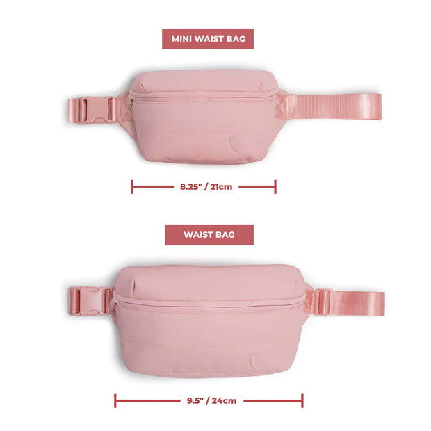 variant:41992561033293 The Puffer Mini Waist Bag Rose