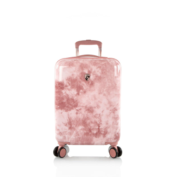variant:41992495726669 heys america Tie Dye 21 Carry-On Spinner Luggage rose