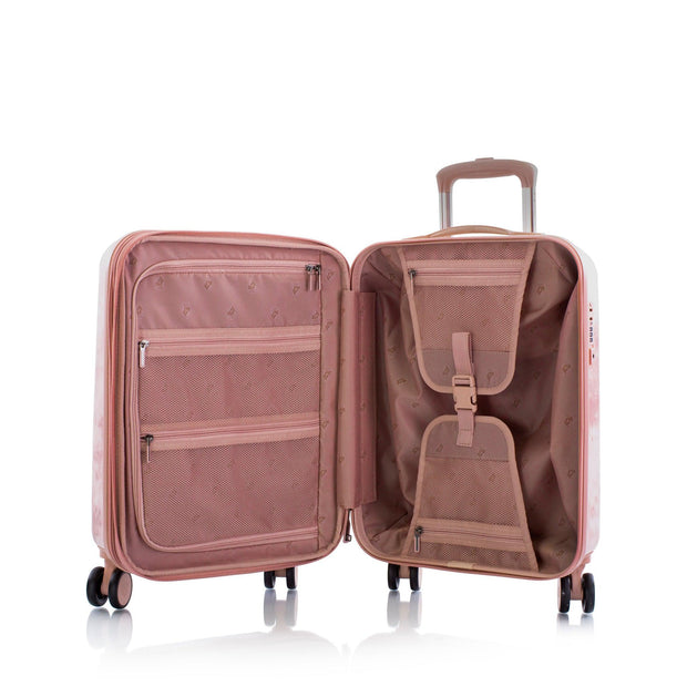variant:41992495726669 heys america Tie Dye 21 Carry-On Spinner Luggage rose