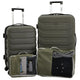 variant:41415690944589 Wrangler Durham 4 Piece Hardside Luggage Set Green