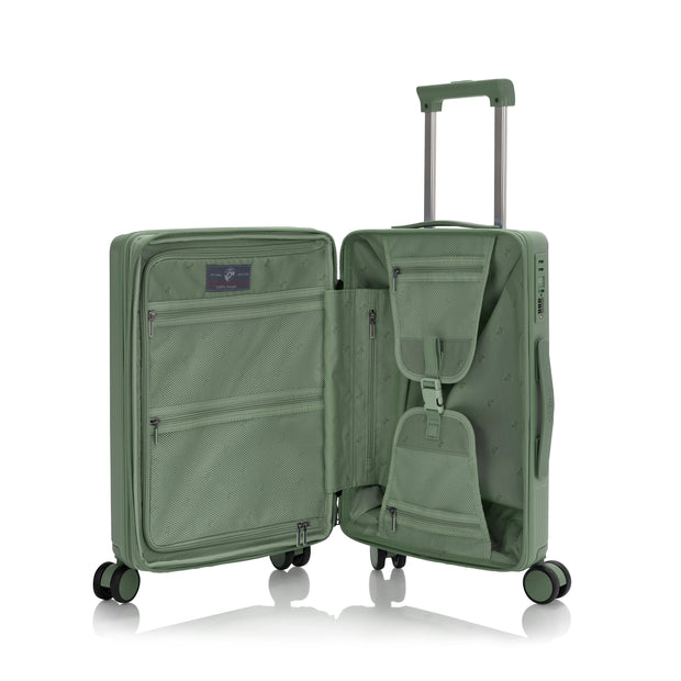 variant:41992531148877 Earth Tones Hardside 21' Carry-On Luggage Moss