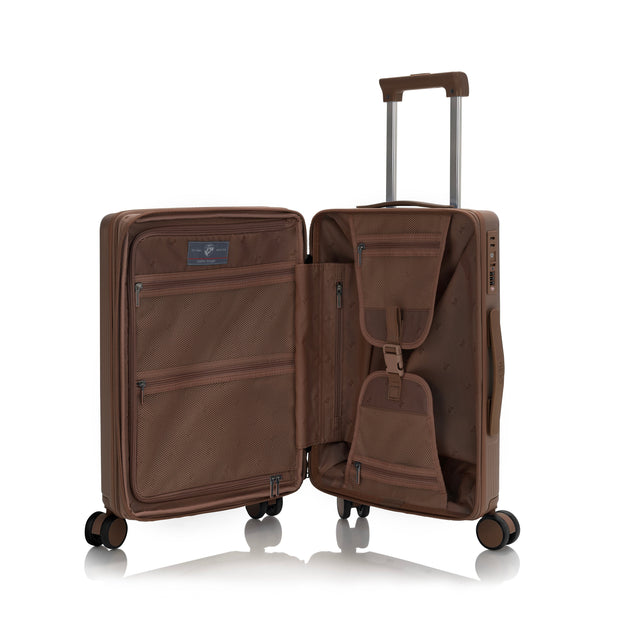 variant:41992531181645 Earth Tones Hardside 21' Carry-On Luggage Umber