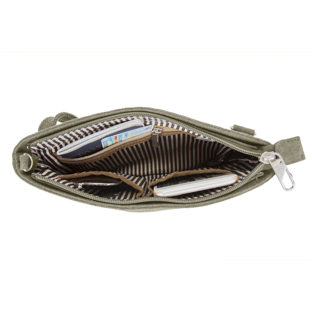 variant:41415626358861 Anti-Theft Heritage Small Crossbody - Sage