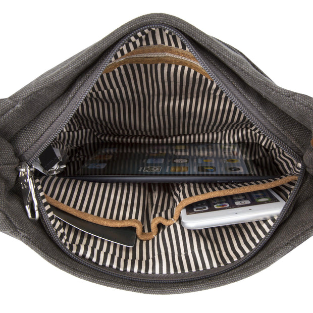 variant:41415625703501 Anti-Theft Heritage Hobo - Pewter