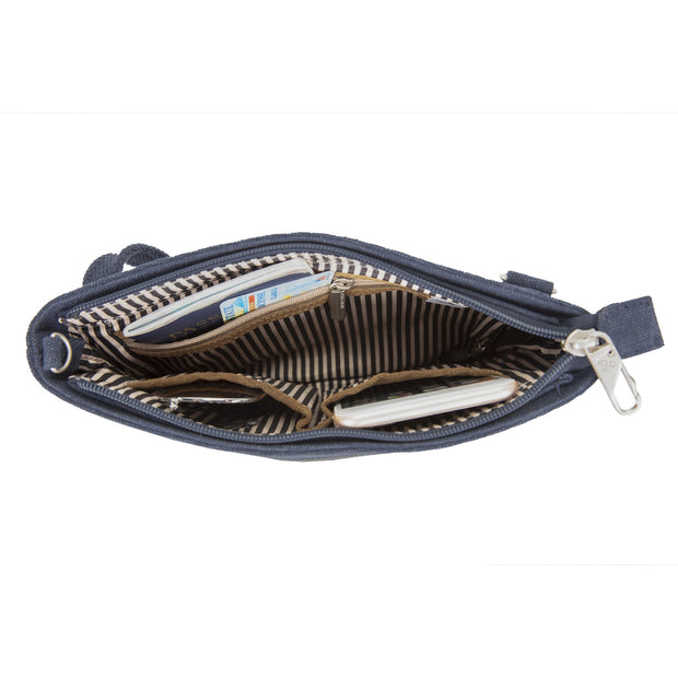 variant:41415626326093 Anti-Theft Heritage Small Crossbody - Indigo
