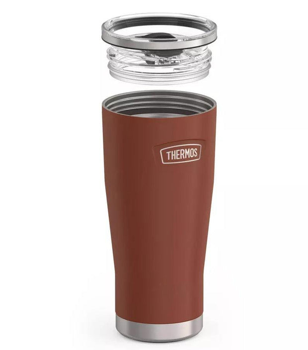 variant:41903149383757 Thermos 24oz Icon Stainless Steel Cold Cup w/ Slide Lock Saddle