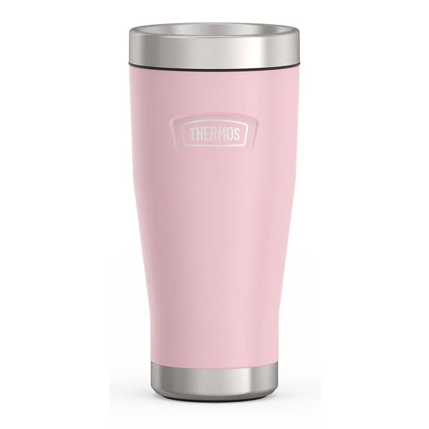 variant:41903141781581 Thermos 16oz Icon Stainless Steel Tumbler Matte Sunset Pink